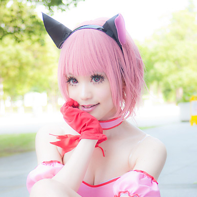 taobao agent [Yumi] Tokyo cat peach palace berry, cats, cat peach, strawberry pink cosplay wig