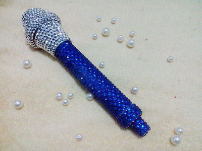 taobao agent COS props customized AKB0048 microphone / microphone diamond Ver gorgeous version AKB