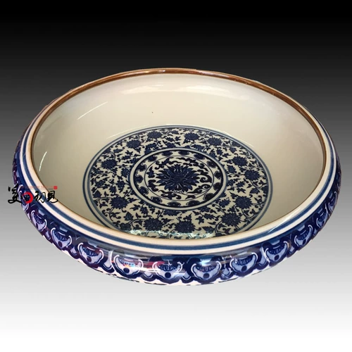 Специальное предложение Jingdezhen Синий и белый запутанный лотос