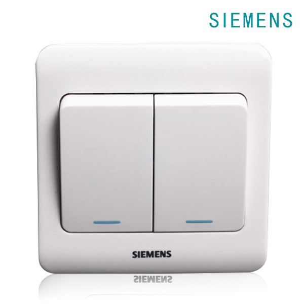 

Выключатель двухклавишный Siemens