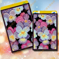 Mica Cross Stitch Card Cap Card Card Set Set Bus Card Card Card K395 Fantasy Orchid Black Base Cloth
