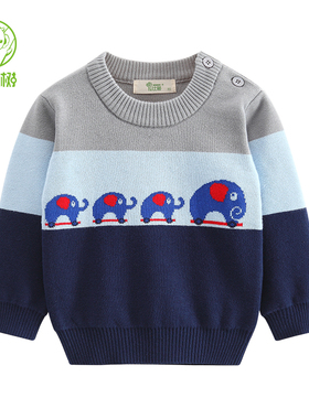 00       嬵錵餹   发布了  拉比树2016冬季新品 大象儿童套头毛衣