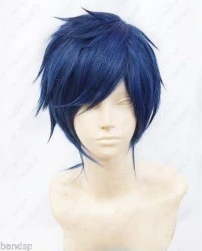 

Парик NEW Rei Ryugazaki Short Blue Black Mix Cosplay Wig