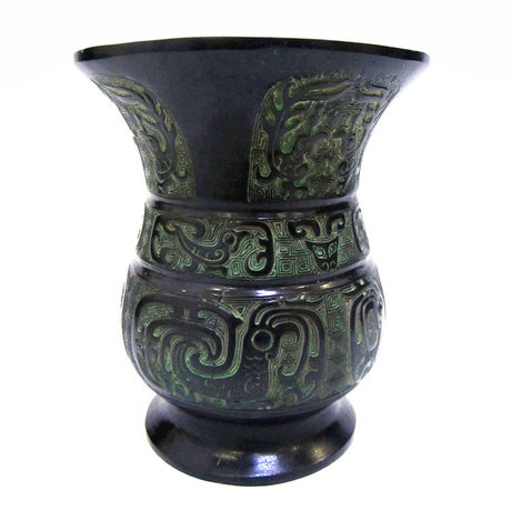 青铜器凤纹尊青铜尊鸟纹家居仿古摆件馈赠礼品吉祥