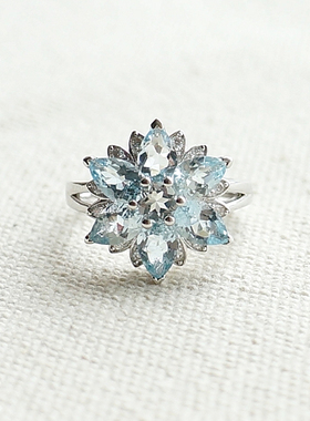 00       朝饮***醉友   发布了  arcoiris 经典雪花款 纯天然海蓝宝