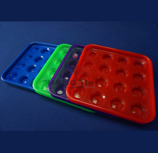 Аксессуары для бильярда 彩色塑料美式台球子装球摆球盘集球黑八台球用品斯诺克球房配件