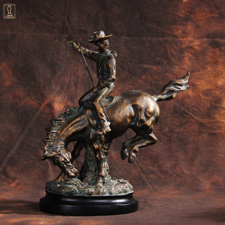 复古怀旧摆件 办公室壁炉饰品 欧式美式软装摆设 西部牛仔工艺品