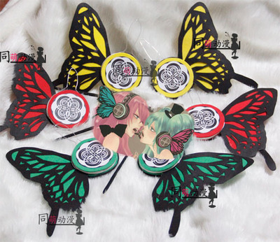 taobao agent COSPLAY Hatsune Family V+Home Magnet Miku Rose Red Butterfly Headphones