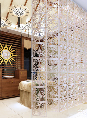 亚克力悬挂式时尚现代屏风隔断客厅玄关餐厅背景墙贴圆圈吊帘挂帘