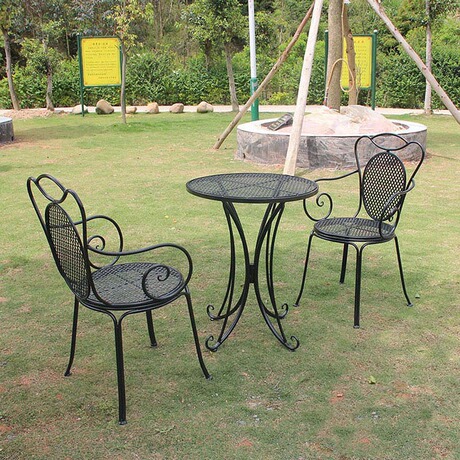 欧式露台庭院花园桌椅户外阳台客厅休闲洽谈咖啡厅桌椅组合三件套