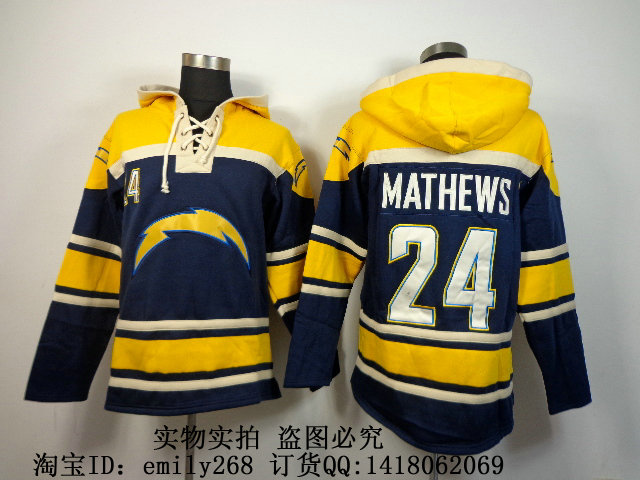 

Форма для гандбола NFL # 17 Hoodies San Diego Chargers #24 MATHEWS Jerseys Navy Blue