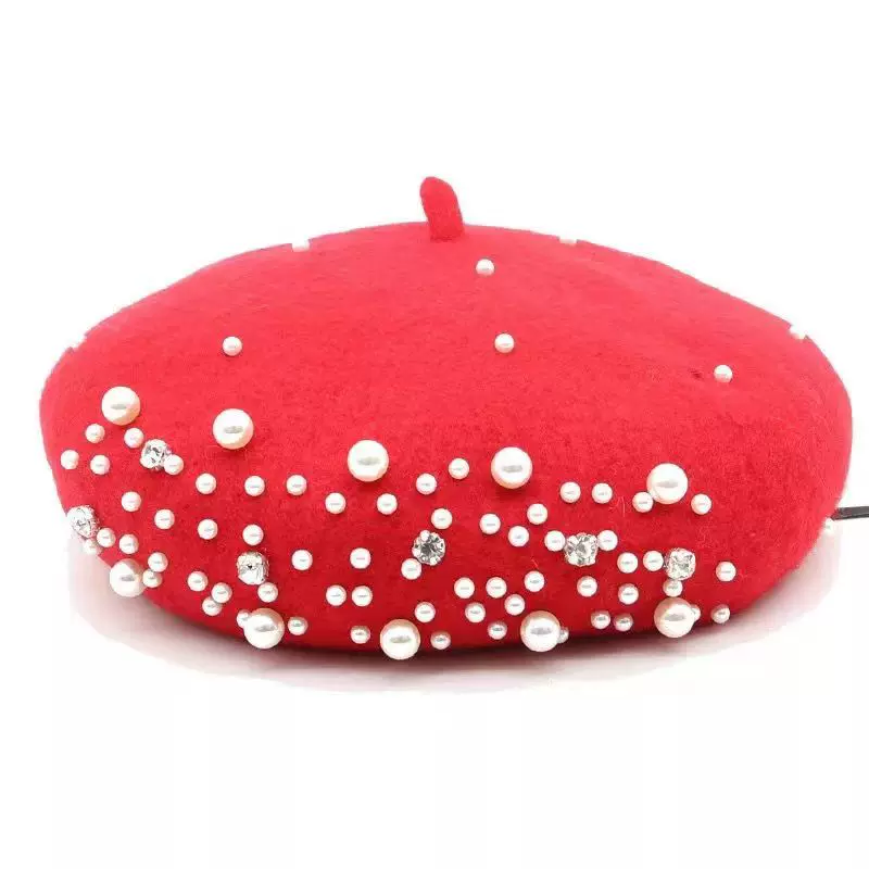 BeRET LADY CAP WOOL WINTER HAT Warm беретки