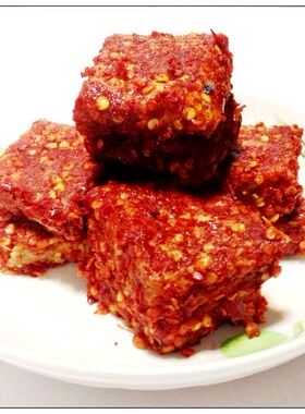 四川特产下饭菜宜宾红豆腐 豆腐乳霉毛豆腐6块装pk木子