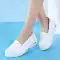 Giày y tá nữ đế mềm da trắng đế phẳng nêm thoải mái thoáng khí chống trượt bệnh viện mùa thu đông 2019 phong cách mới 