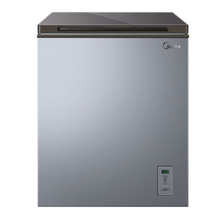 美的142升小冰柜小型卧式商用冷柜家用节能