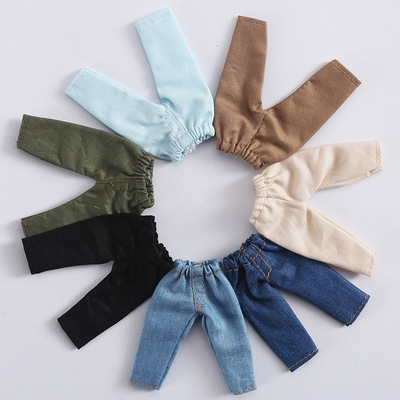taobao agent OB11 baby pants trousers GSC body molly doll clothing 12 points BJD baby jeans ymy can be worn