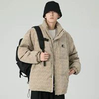 Tide, зимняя мужская трендовая куртка, брендовый японский камуфляжный светоотражающий пуховик, увеличенная толщина, оверсайз