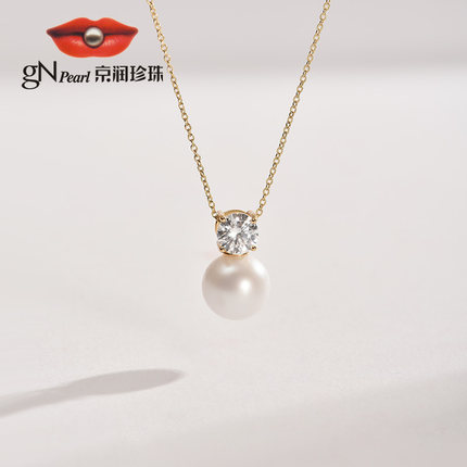 京润珍珠 丽美S925银镶淡水