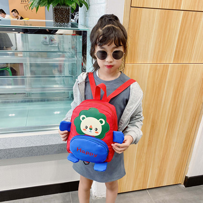 taobao agent School bag for boys, cute one-shoulder bag, children's backpack, western style, anti-lost, Korean style