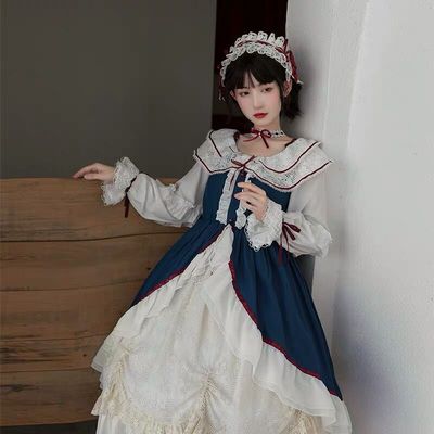 taobao agent Dress, skirt, Lolita style, Lolita OP, long sleeve