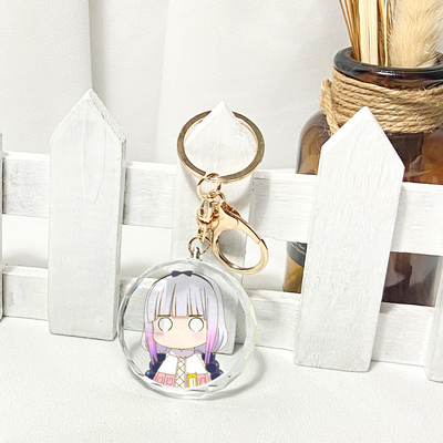 taobao agent Mano Xiaolin's Dragon Maid Crystal Pendant Key Buckle Kangna Tol Dragon Surrounding two -dimensional anime gifts