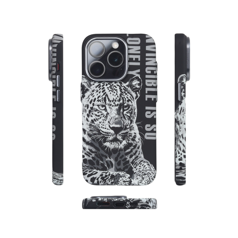 Urban Leopard Stars Mountains Art iPhone Case