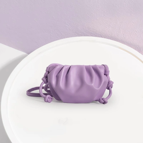 Милая сиреневая мягкая сумка на одно плечо, летняя помада, сумка через плечо, сезон 2021