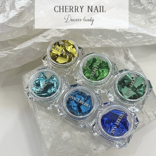 Шери гвоздь броня 12 цветная золотая фольга