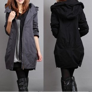 Autumn Trench Coat, Jacket, 2023 Collection, for Plus Size Ladies, Korean STYLE, FITTED