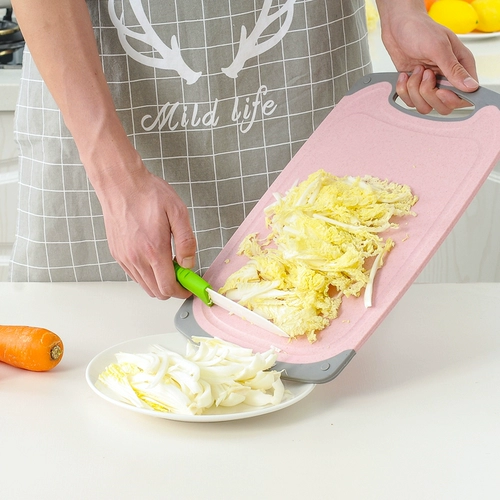 Пшеничная соломенная режущая кухня режущая доска пластиковая домохозяйственная фрукты мелкая рубка