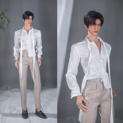 taobao agent Bjd baby clothing SD17-Uncle [Customs dealer] single product white floating lead shirt