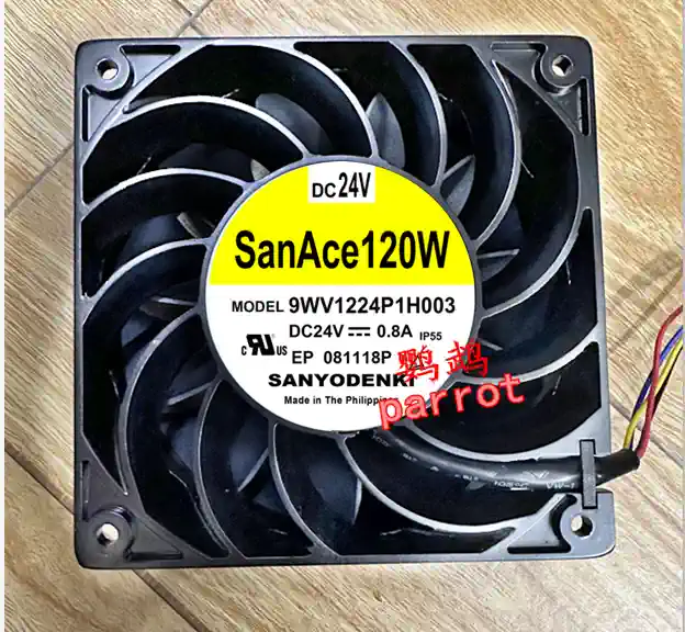 9WV1224P1H003/001/Sanyo 24V 0.8A mới 12CM4 dây quạt tản nhiệt Nhật Bản khung nhôm