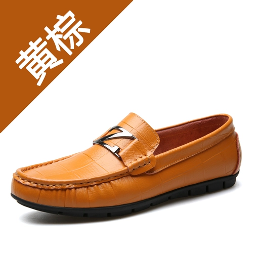 Трендовая дышащая кожаная обувь для кожаной обуви в английском стиле для отдыха, из натуральной кожи, в корейском стиле