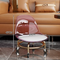 Чистый розовый - рама с титановым покрытием - бесшумное бесшумное колесо