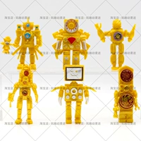 Конструктор, часы, туалет, кукла