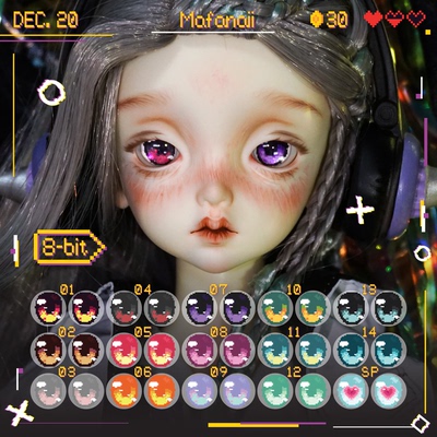 taobao agent 【Mafanaii】8-bit pixels Eye original BJD eye cartoon eyeballs