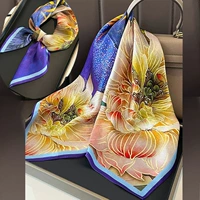 W103 Blue Purple Lotus 70*70