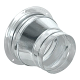 Французский фланцевый капюшон, соединяющий белую железную кожу большую и маленькую головную дымную шланг -шланг