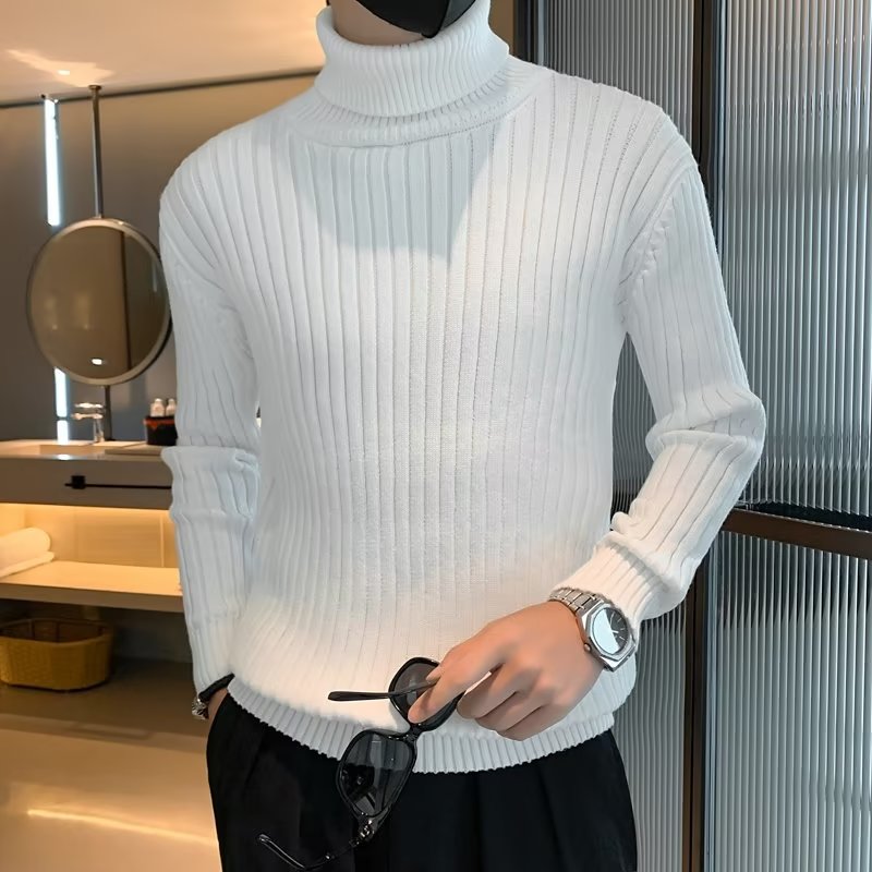 White 3310 turtleneck sweater