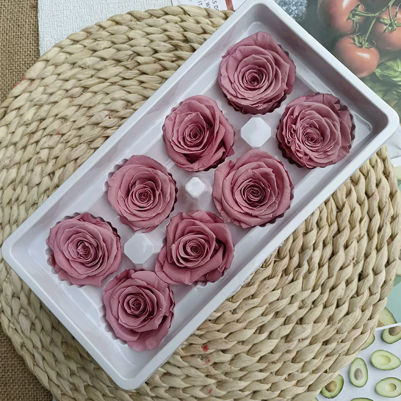 Иммортальная/бессмертная цветочная Diy материал роза B-уровня real flower засушенные цветы высококлассный ручной букет капучино набор целая коробка
