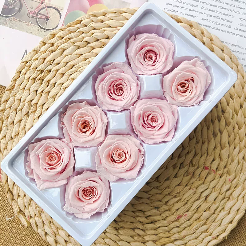Иммортальная/бессмертная цветочная Diy материал роза B-уровня real flower засушенные цветы высококлассный ручной букет капучино набор целая коробка
