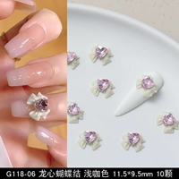 G118-06 Dragon Heart Bow Light Coffee 10 один