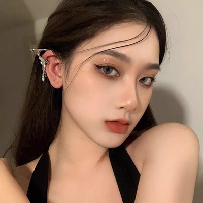 taobao agent Diamond Flow Su Elf ear clip female pierced ear pierced Japanese Korean style cute ear bone clip new sweet pure desire wind ears
