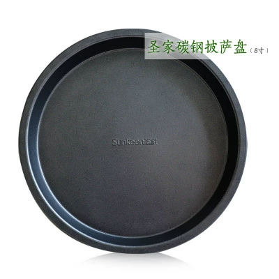 Shengjia 8 -INCH Pizza Plate Circular Circular Толстый, ненужный круговой печь с твердым покрытием