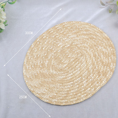 taobao agent Ponat wheat straw hat tablet hand -made material lolita sunscreen grass editing Sun hat beach straw hat 30cm medium