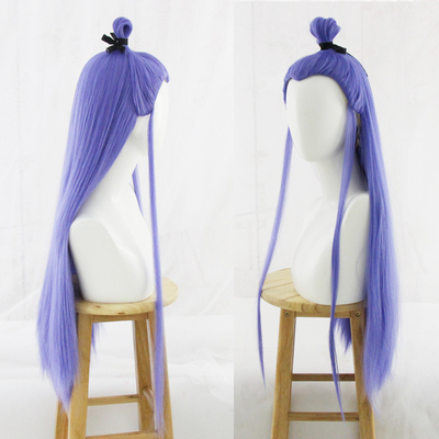 taobao agent [Man Meow Club] Nezha's devil boy descending Shi Ao Bing cos wig mixed blue -purple beauty tip shape fake hair