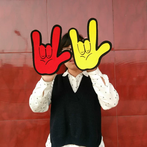 Вход в игры -Тип творческий открытие церемония реквизита Атмосфера, Love You жест, хор