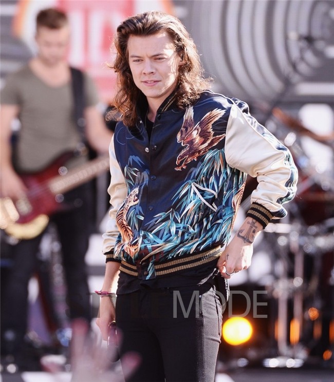 " 卷卷 "harry styles 身着 louis vuitton2016春夏系列