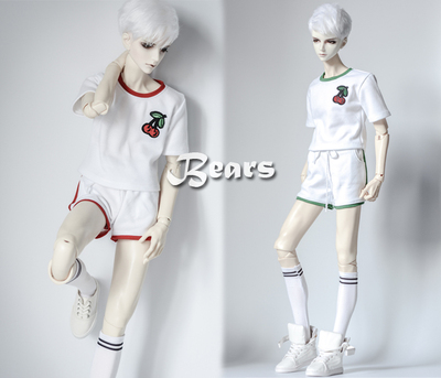 taobao agent ◆ Bears ◆ BJD baby clothing A196 Youth Yuanqi Cherry Printing Set 1/4 & 1/3 & Uncle