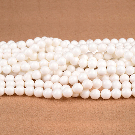 白砗磲散珠天然白砗磲散珠圆珠diy手工串珠手链佛珠项链配件材料
